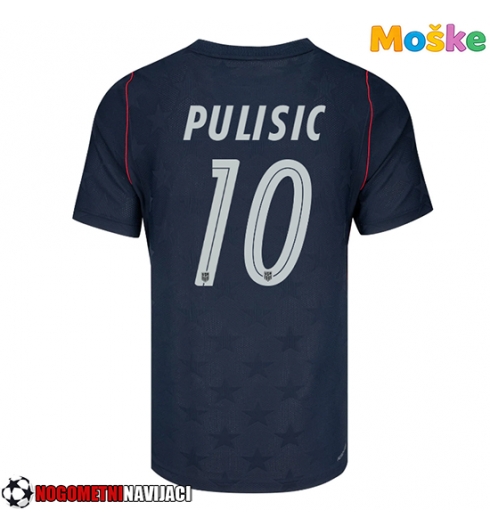 Moške Nogometnih dresov Združene države Christian Pulisic #10 Gostujoči SP 2026 Kratki rokavi Moške Nogometnih dresov Združene države Christian Pulisic #10 Gostujoči SP 2026 Kratki rokavi